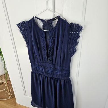 Blue lace dress S
