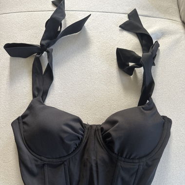 Corset Top / Croptop Black