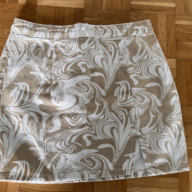 Patterned Mini Skirt