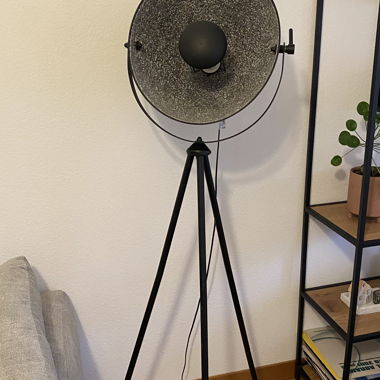 Modern black floor lamp