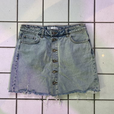 Jupe en jean courte Zara