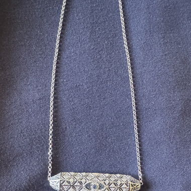 APM Monaco Geometrischer Talisman Anhänger mit Bösem Blick Halskette