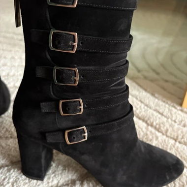 Stivaletti in camoscio Saint Laurent