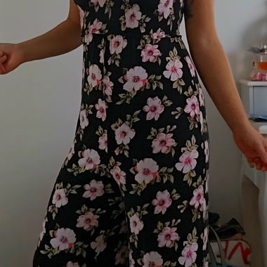 Combinaison à imprimé floral