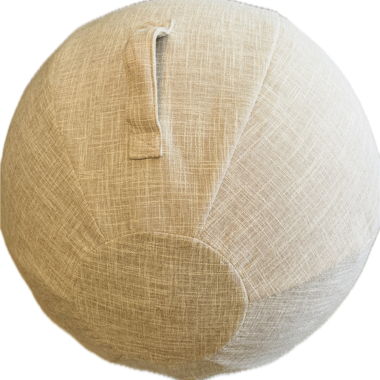 Beige Round gymnastic ball incl cover