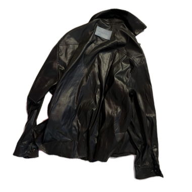 Veste en faux cuir noire Ottolinger