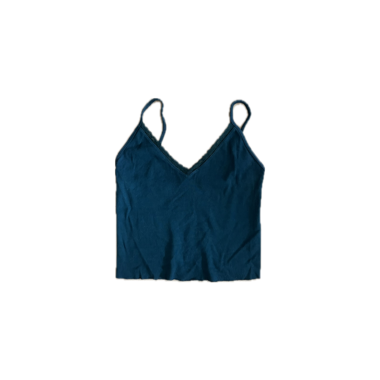 Top court vert en dentelle Brandy Melville