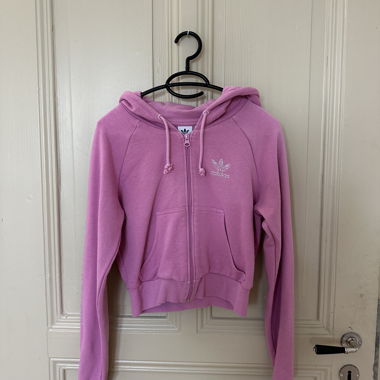 Adidas hoodie zippé rose