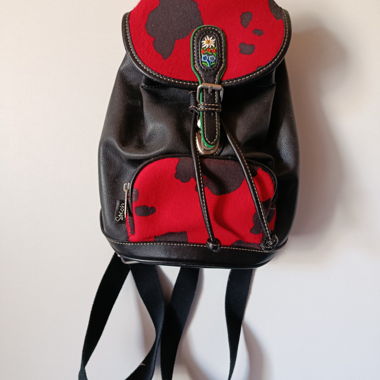 Vintage Sakosh switzerland leather backpack