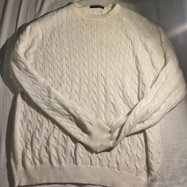 Maglione in maglia bianco