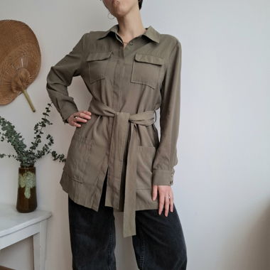 🫒Belted shirt 