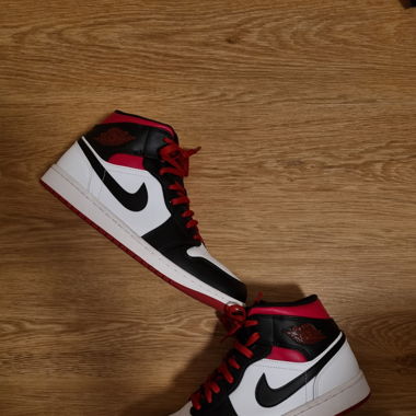 Jordan AIRJORDAN1-Sneaker high-white/gym red/black