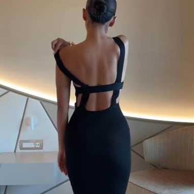 Zara Open Back Dress