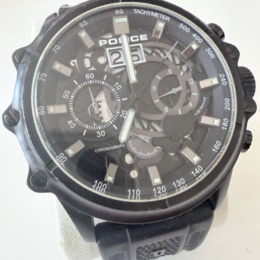Police Black Chronograph Watch