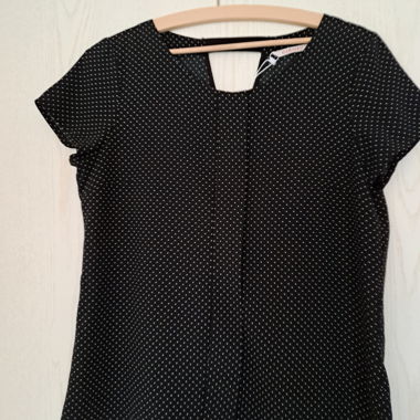 Black Polka Dot Top