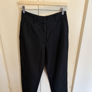 Zebra - Black Cotton Dress Pants