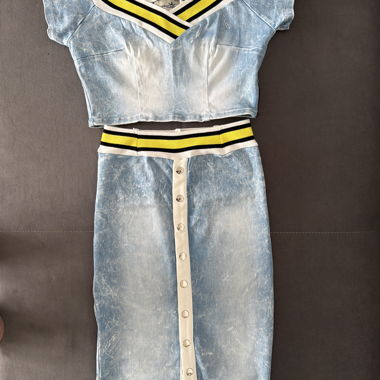 Completo ragazza sportivo denim