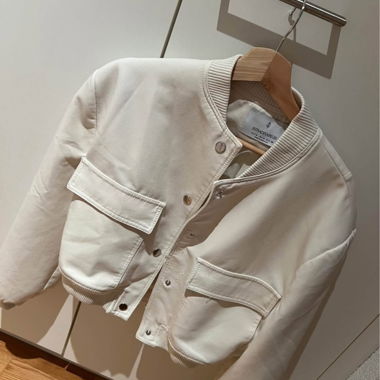 Giacca bomber crema