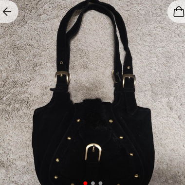 Midi-Tasche mit !Kunst!pelz-Details