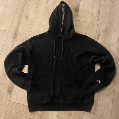 Vintage Champion Hoodie Schwarz