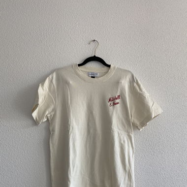 Mitchell&Ness T-shirt mit Logo Ecru Gr. S