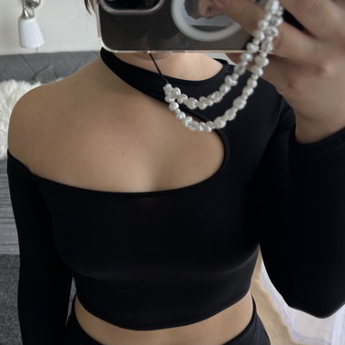 Cut-Out Crop Top