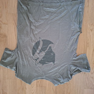Maglietta outdoor grigia con stampa