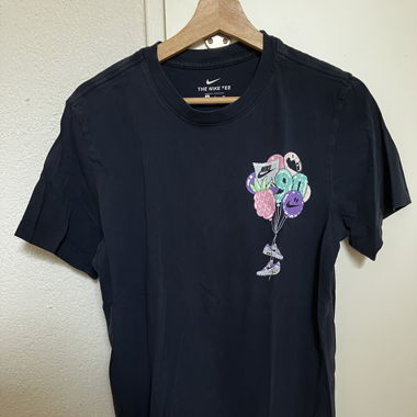 Nike T-Shirt dunkelblau print