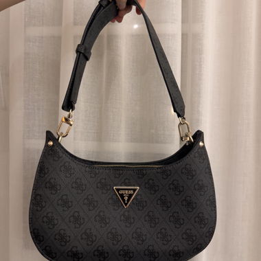 Borsa a tracolla nera Guess