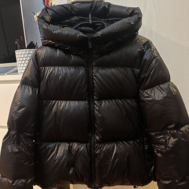 Giubbotto in piumino nero lucido - Taglia S