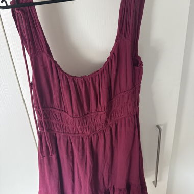 Fuchsia Women’s Dress with Ruffles
