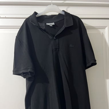 black Lacoste men's polo
