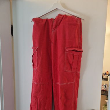 Rote Jeans Corgohose