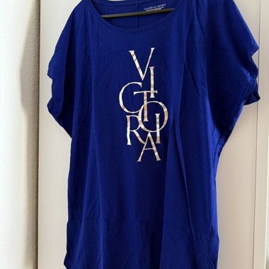 T-shirt bleu Victoria's Secret