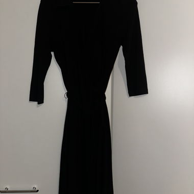 Vestito Portafoglio Nero H&M Taglia 38