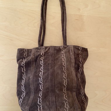 Vintage suede bag