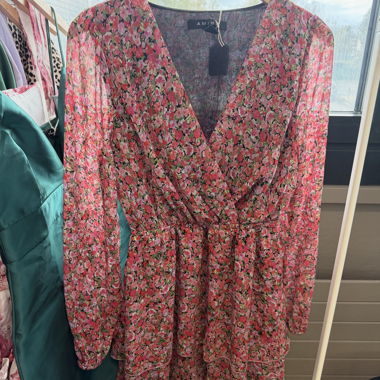Floral wrap dress