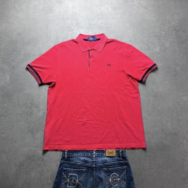 Polo Fred Perry Vintage Rouge Taille XL