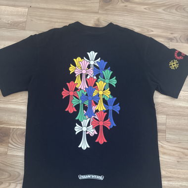 T-shirt ChromeHearts Croce multicolore del cimitero