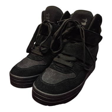 Bershka black high-top sneakers