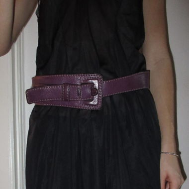 Waist leather belt