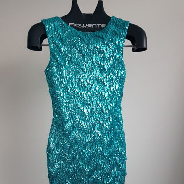 Glitzerkleid Türkis