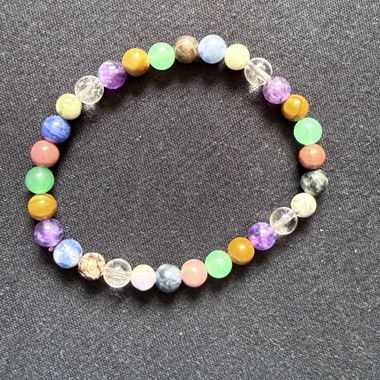 Bracciale di perle colorate