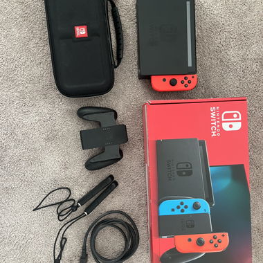 Nintendo Switch and a protective case