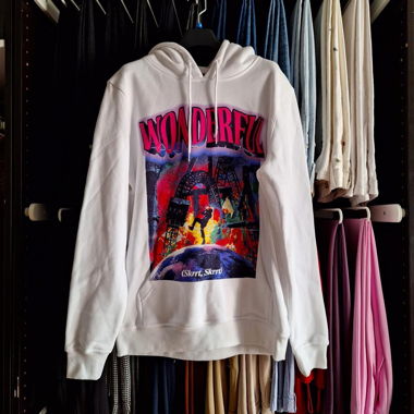 Snipes White Hoodie Print
