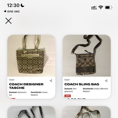 custom bundle 5 coach bags