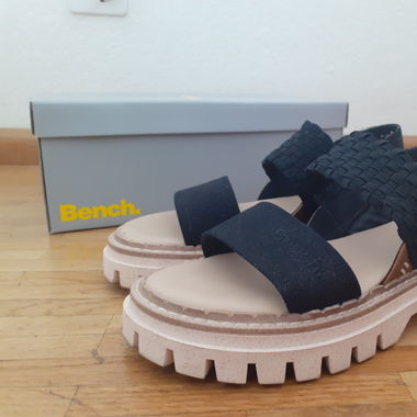 Bench black sandals / schwarz sandalen 38