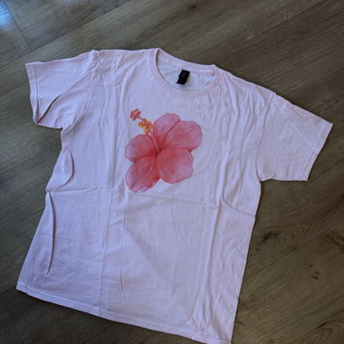 Hibiskus T-Shirt in Pink