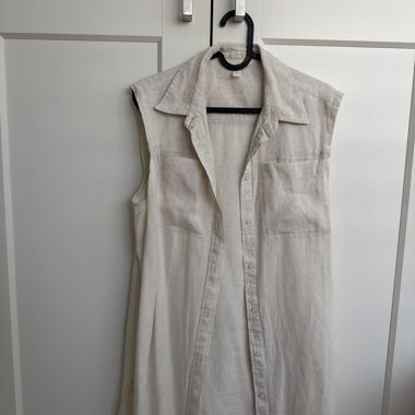 Blouse en lin sans manches
