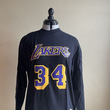 Maglia Manica Lunga Nera dei Lakers Nr. 34